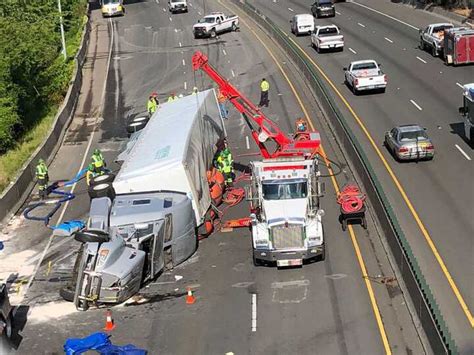 A crash involving multiple vehicles, including a motorhome, blocked several lanes of northbound Interstate 5 in south Everett Wednesday around noon. The crash occurred just north of the State Route 526/Boeing Freeway interchange. One of the vehicles was an overturned motorhome, which created a lot of debris. The left shoulder of the …